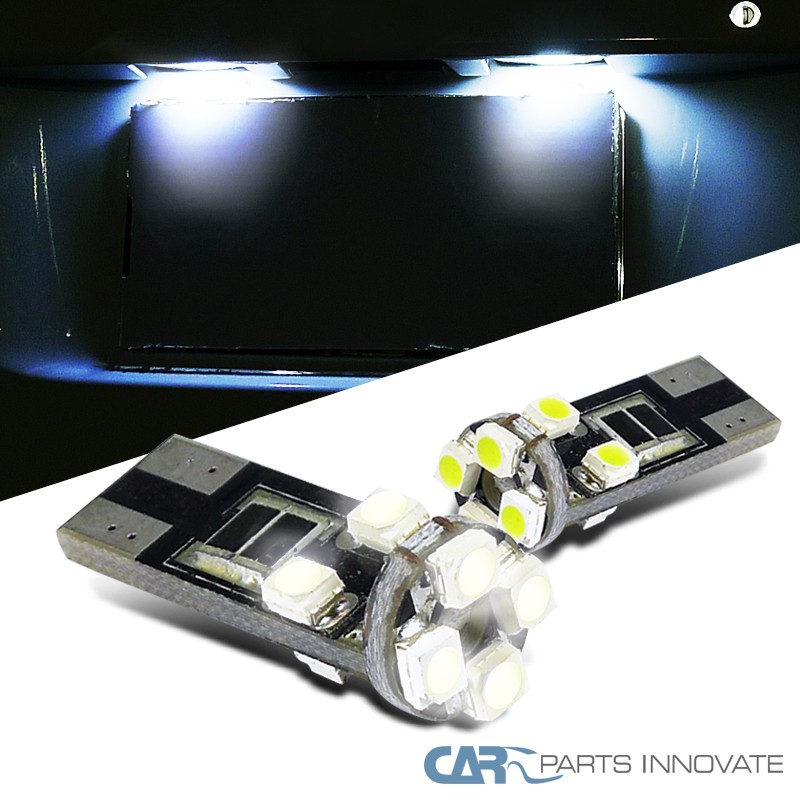 2x Hyper White 8-SMD LED T10 194 168 Canbus Side Marker Light Bulb