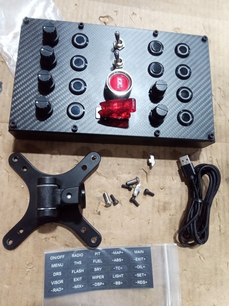 Secondhand SIMDT Button Box SIM Racing Control Box Racing Simulator