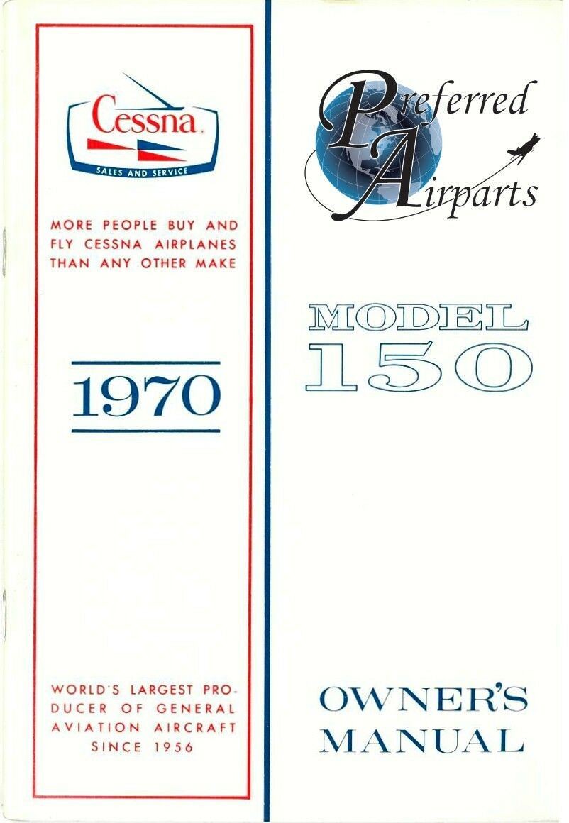 New Cessna 1970 Model 150 Owners Manual p/n D727-13