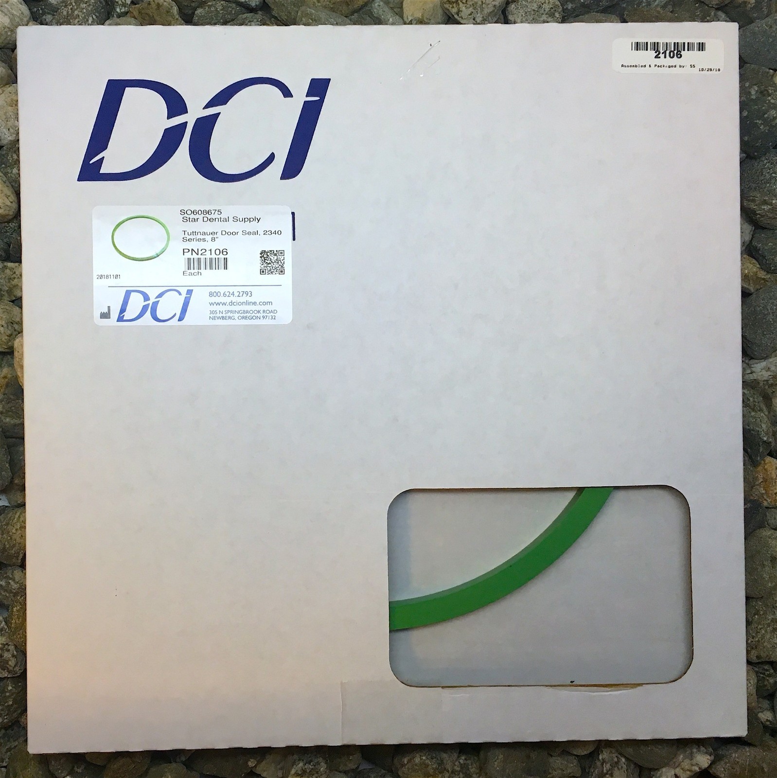 DCI Sterilizer Door Seal/Gasket For Tuttnauer 2340M/EZ9 Autoclave DCI #2106