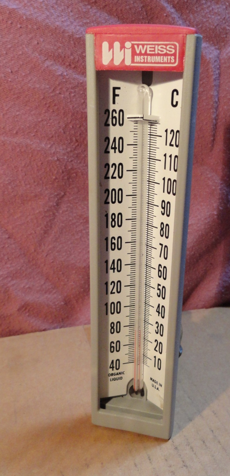 WEISS INSTRUMENTS NEW HW5A2 SIX-INCH ANGLE HOT WATER THERMOMETER 40-260 F.