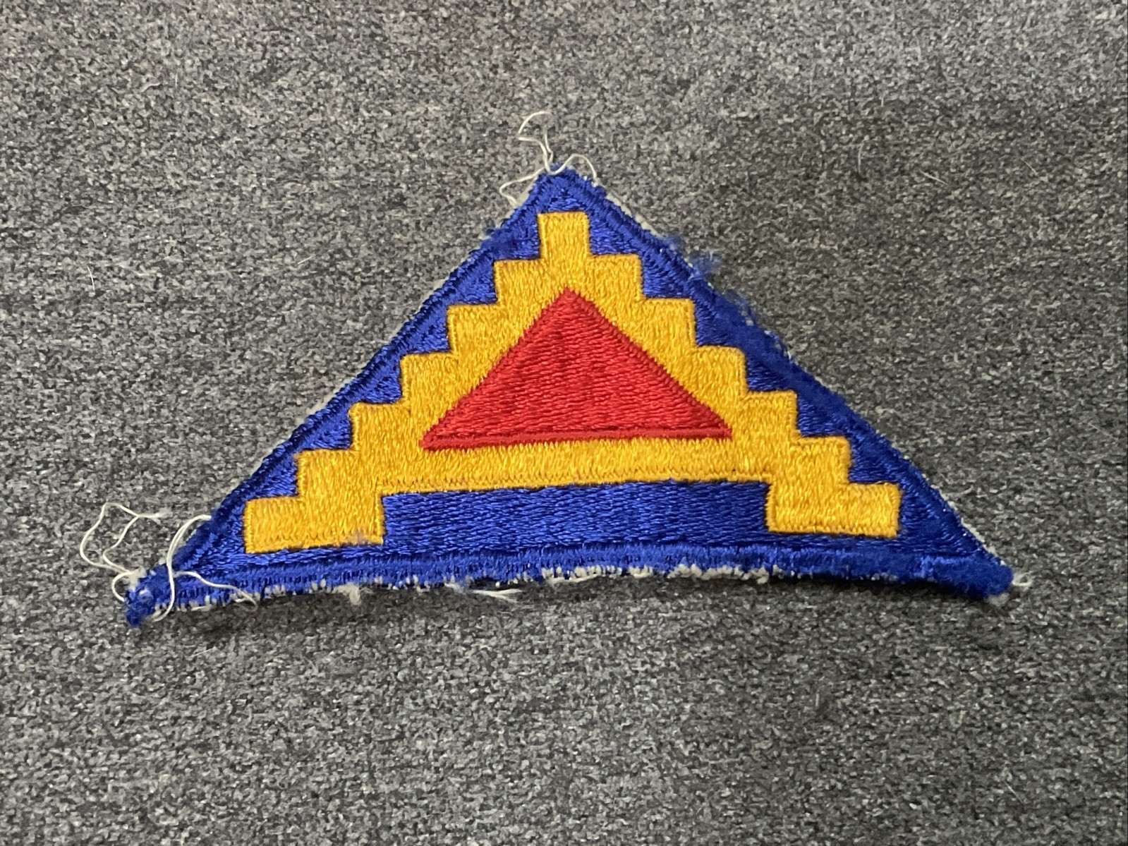 Original WWII Uniform Worn US 7th Army Seven Steps To Hell Military Patch