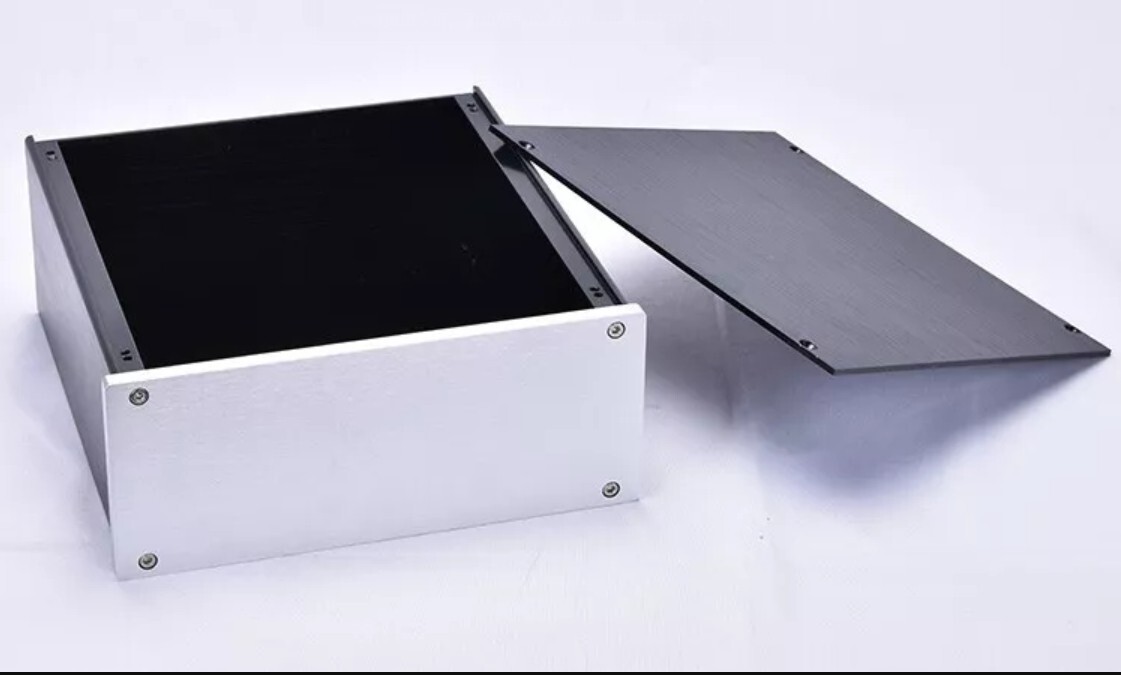 Power Amplifier Chassis DIY Full Aluminum Case DAC AMP Shell Size 228*90*220MM