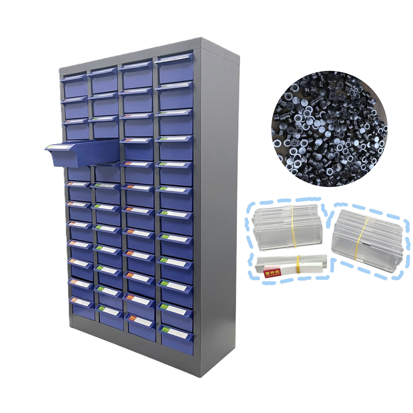 48 Draws Medium Drawer Parts Cabinet No Door Workshop Storage Drawer Cabinet