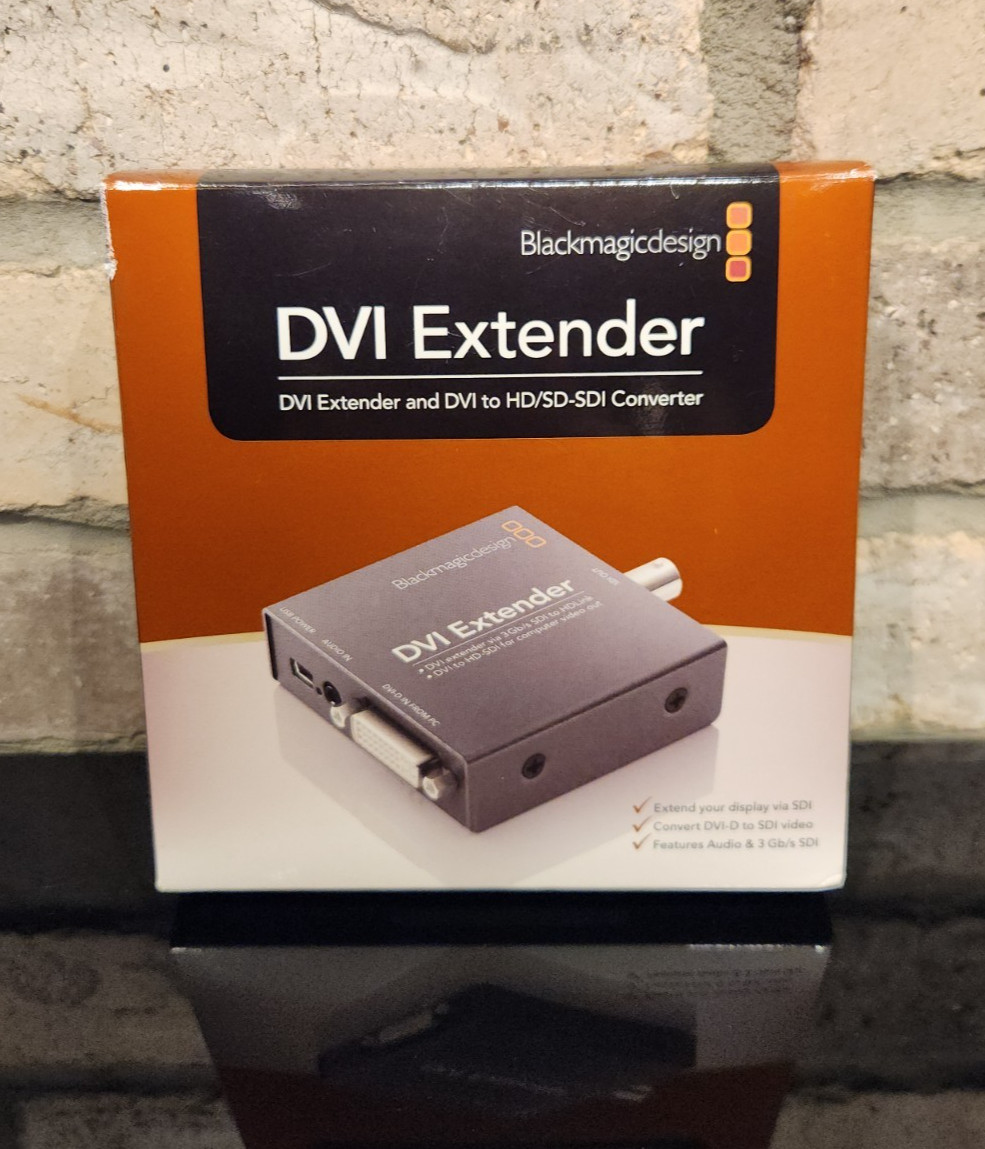 Blackmagic DVI Extender - DVI to 3G HD/SD-SDI Converter - NIB