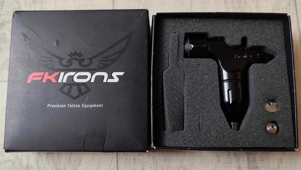 FK Irons Spektra Halo 2 Crossover Tattoo Machine + 3 Stroke Wheels & RCA