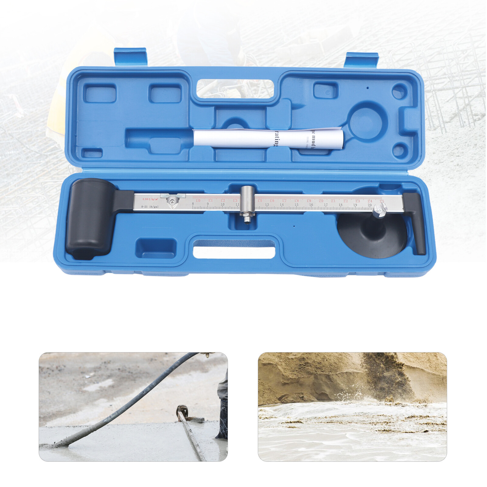 Mud Hydrometer Mud Scale Liquid Densimeter Hydrometer Mud Gravity Balance 0.01 G