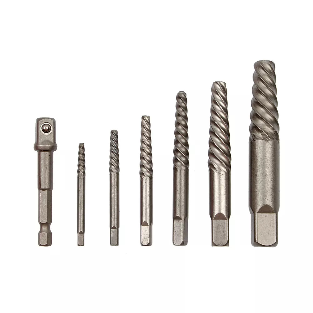 US Screws Bolt Extractor Set W/Drill Bit Kit Lug Nut Extraction Sockets 26pcs