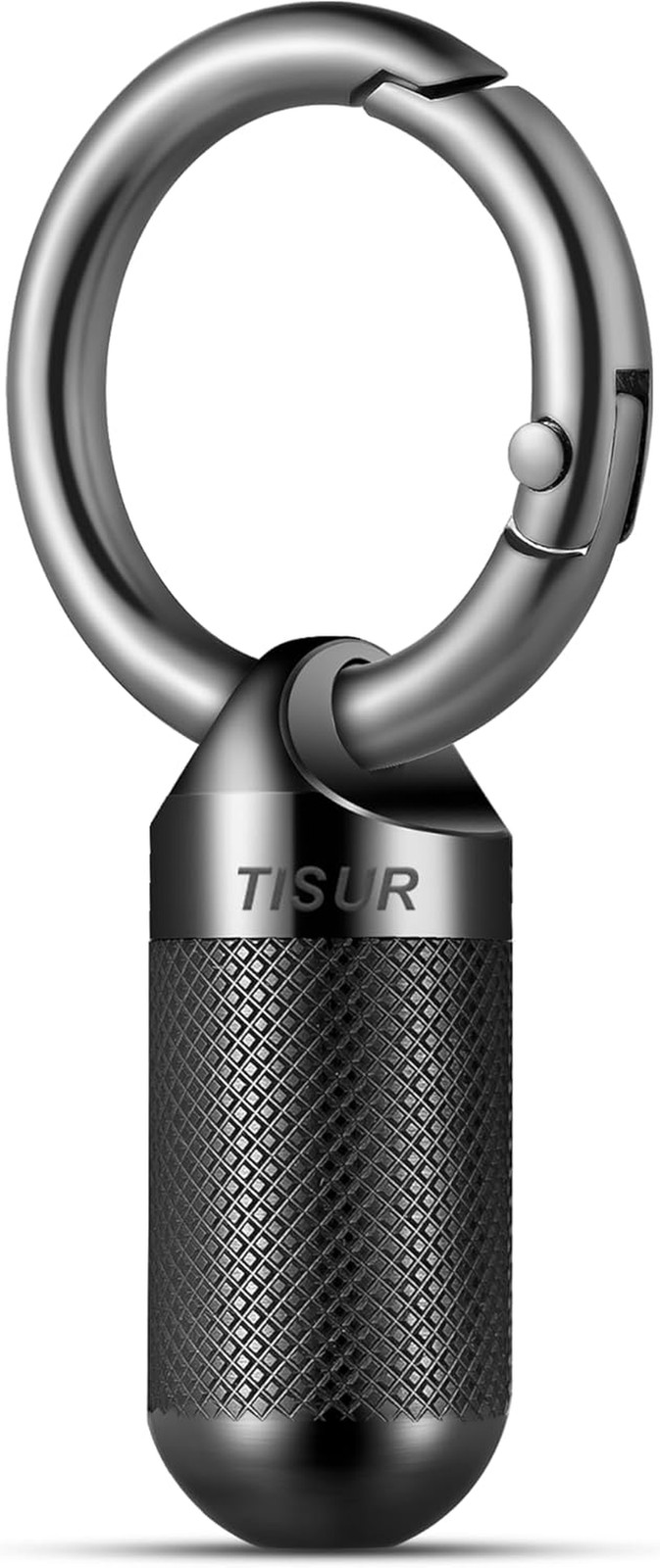Small Pill Keychain Container, Mini Portable Titanium Keychain Pill Holder, Pock