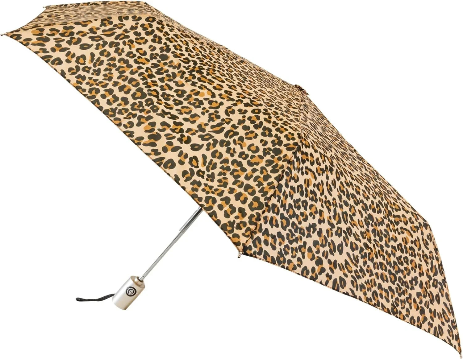 Totes NeverWet technology Auto Open Auto Close, Leopard 43" arc Umbrella NEW