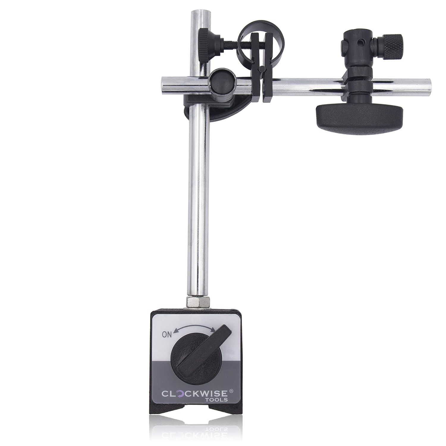 Precision Magnetic Base Stand with V-Shape Base for Dial Indicator - 176lbs Max
