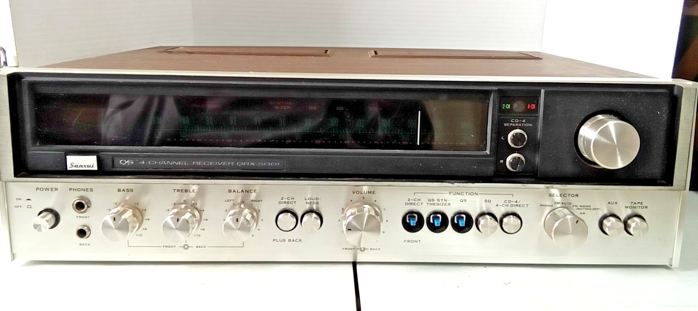 Sansui QRX-5001 4-Channel Quadraphonic Stereo Receiver - Working! TESTED!!!