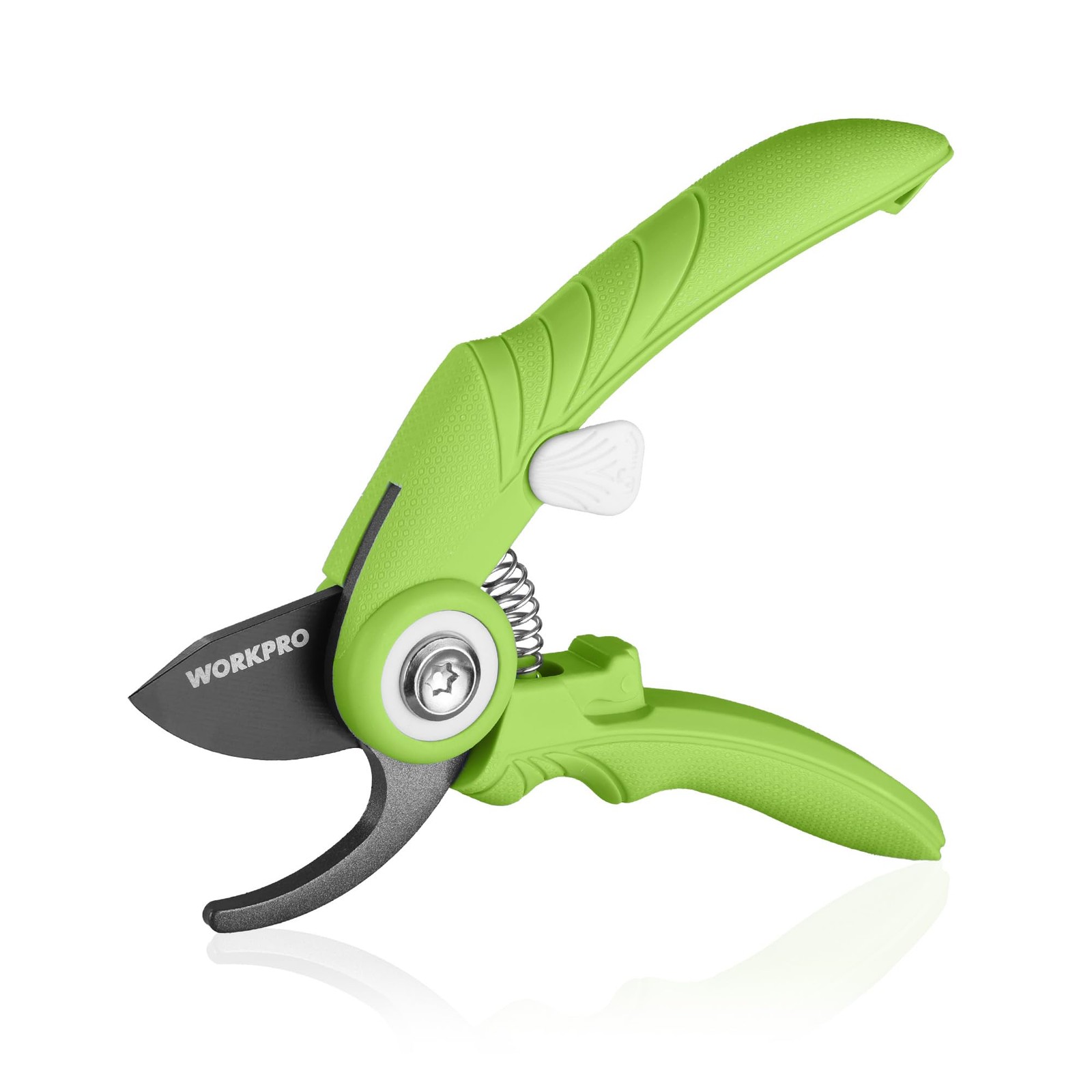 WORKPRO 6.9" Bypass Pruning Shears, Gardening Scissors with 6.9 inches, Green