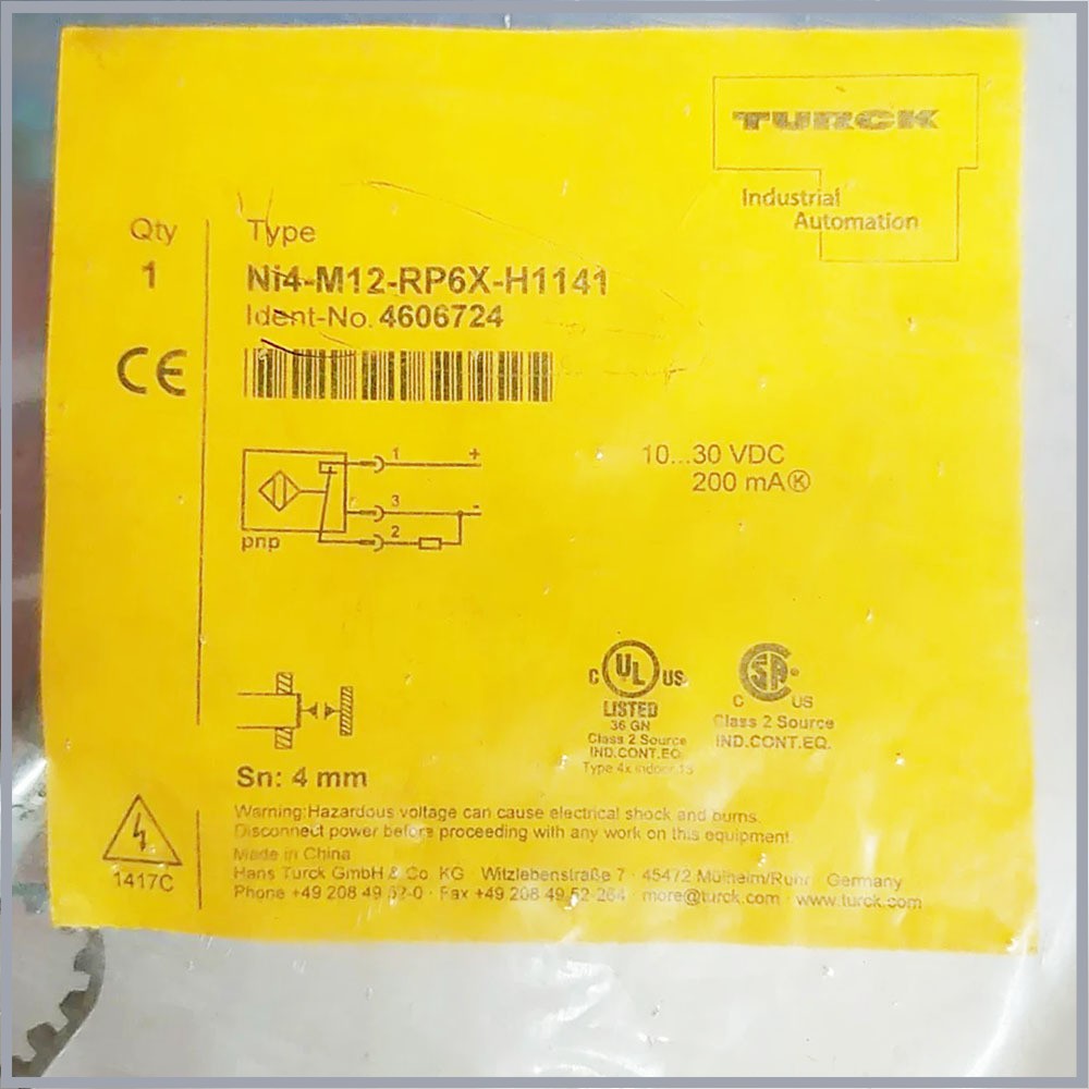 TURCK New NI4-M12-RP6X NI4-M12-RN6X NI4-M12-RP6X-H1141 NI4-M12-RN6X-H1141 sensor