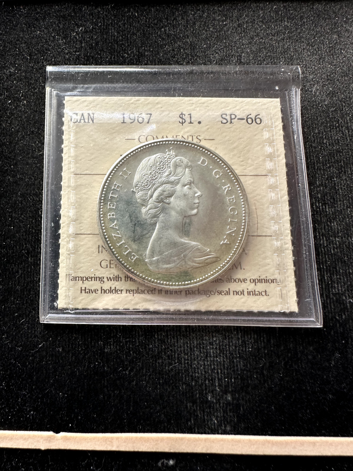 1967   ICCS Graded Canadian Silver Dollar **SP-66 Heavy Cameo** # NX 248