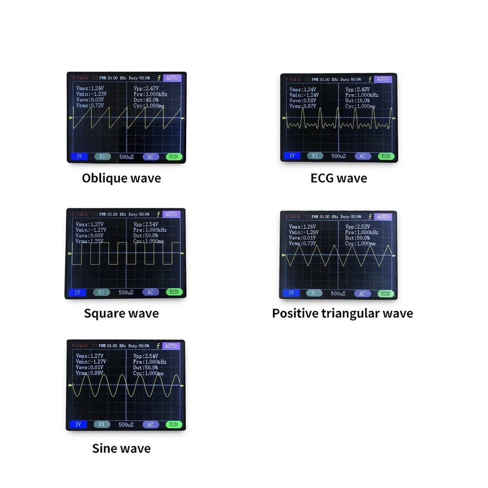 2.4" LCD Display DSO150 Digital Oscilloscope Assembled With Case Test Clip DIY E