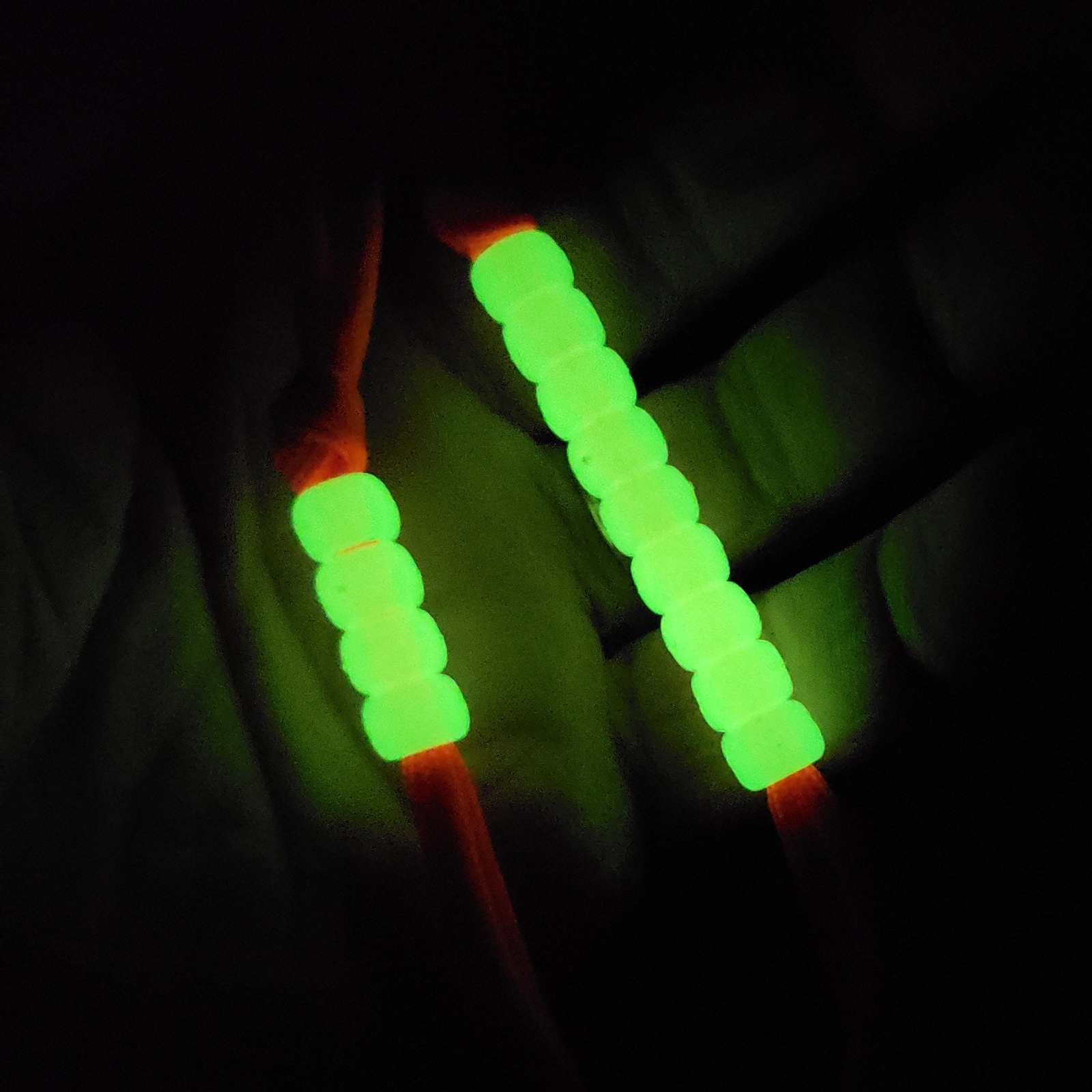 Pace Count Beads for Orienteering and Land Navigation - Phosphorescent "Glow in