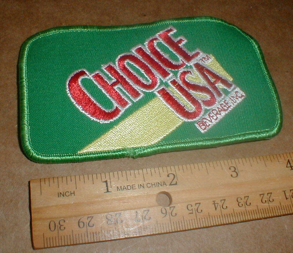 VTG Choice USA Beverage Soda Sundrop Soft Drink Old Jacket Hat Unused Patch