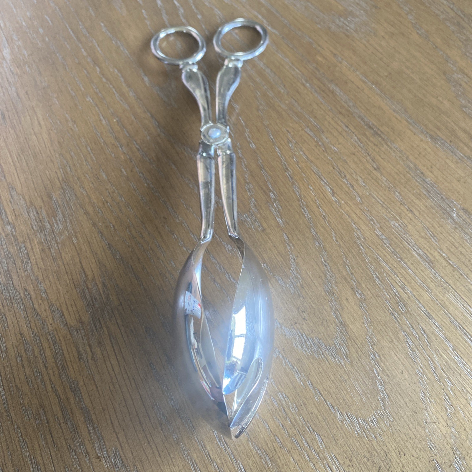 Vintage Leonard Silverplate Gourmet Scissor Salad Serving Tongs Italy