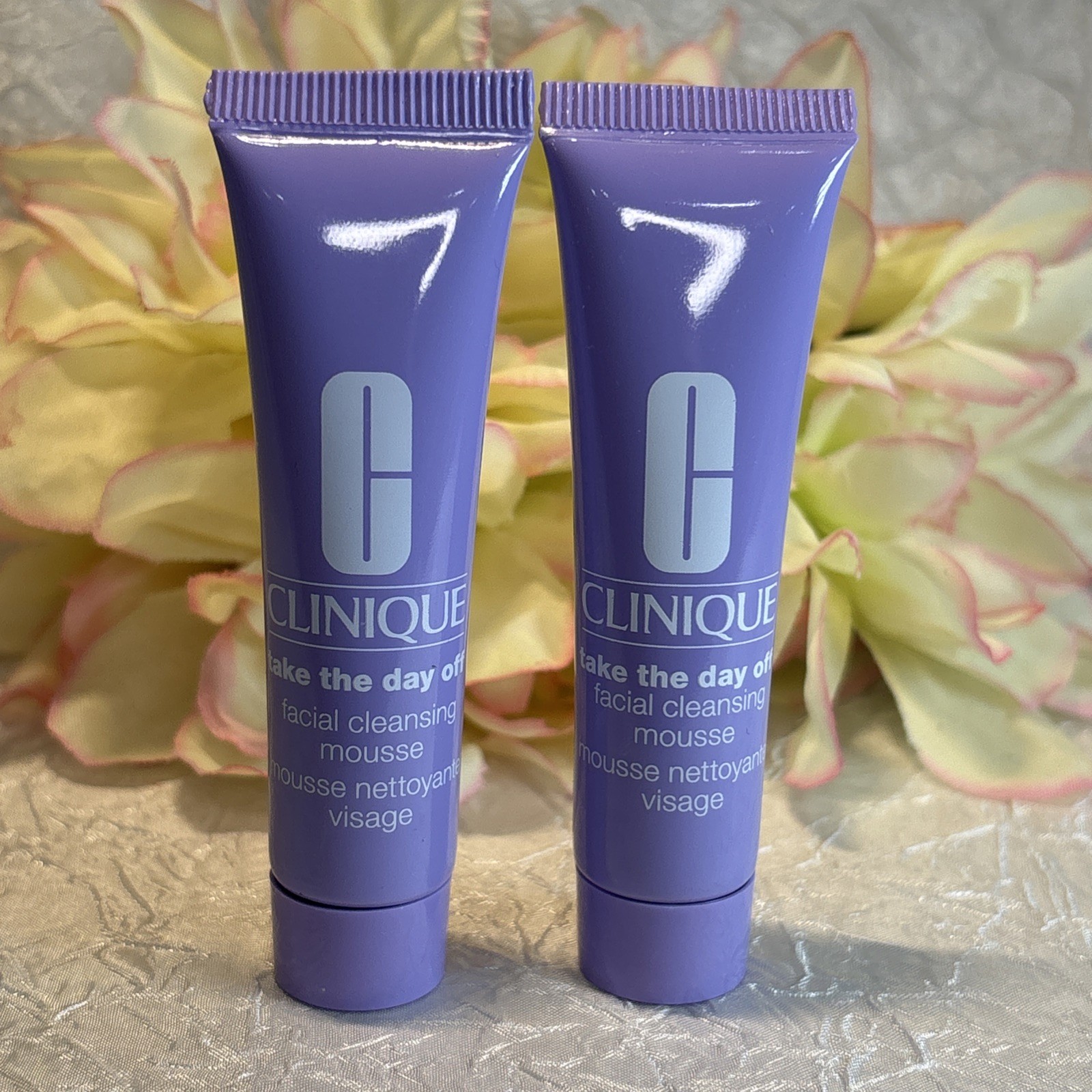 2 X Clinique Take The Day Off Facial Cleansing Mousse Very Dry To Oily Tot = 1oz