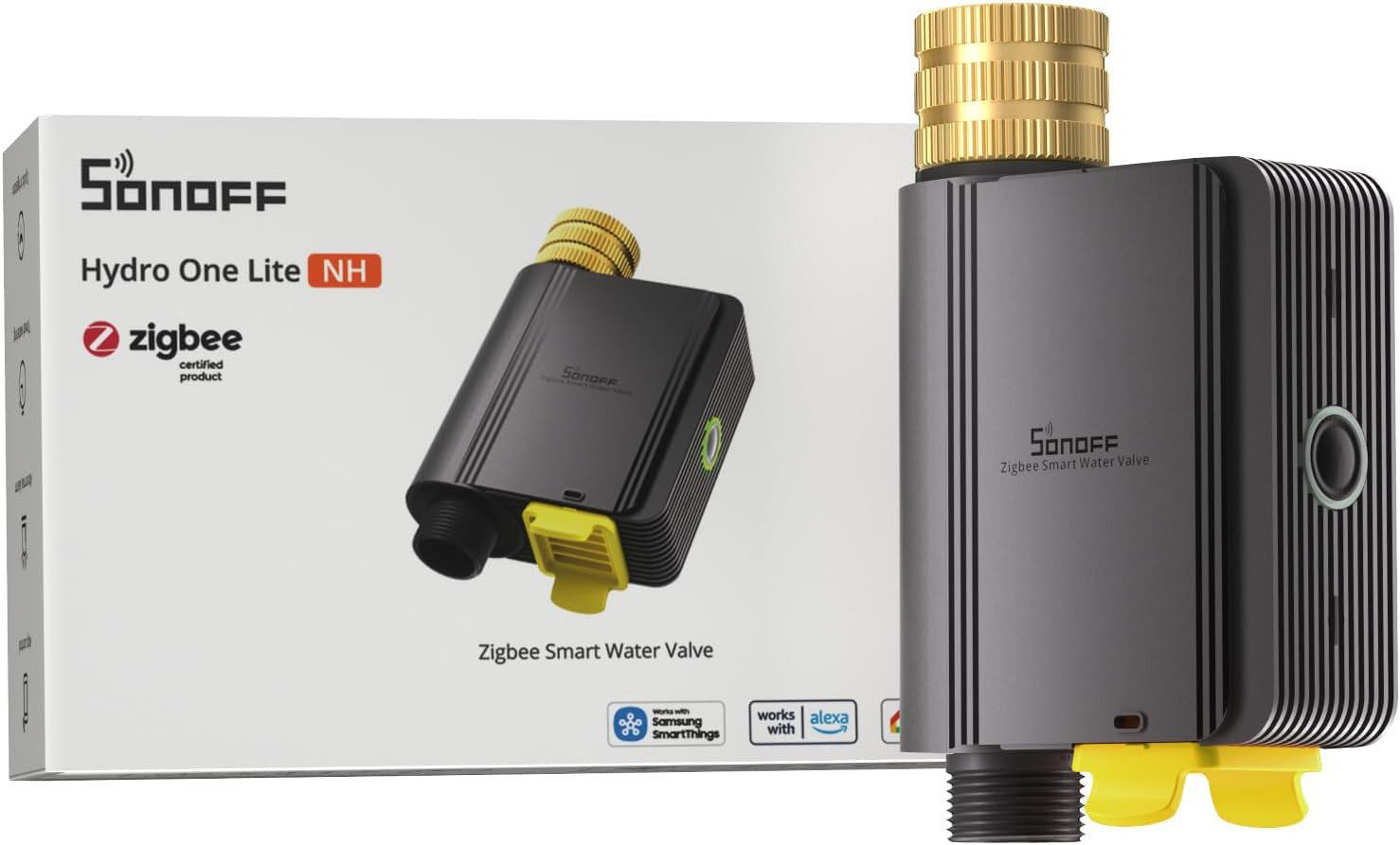 SWV-ZNU Hydro ONE Lite Zigbee Smart Sprinkler Timer, Brass Inlet, Weather-Adapti