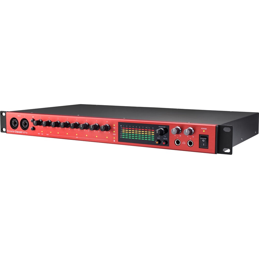 Focusrite Clarett Plus 8Pre USB-C Audio Interface w/ MIDI & XLR Cables