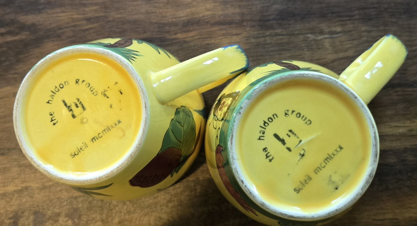 The Holden "Soleil" Design Two Tea Cups