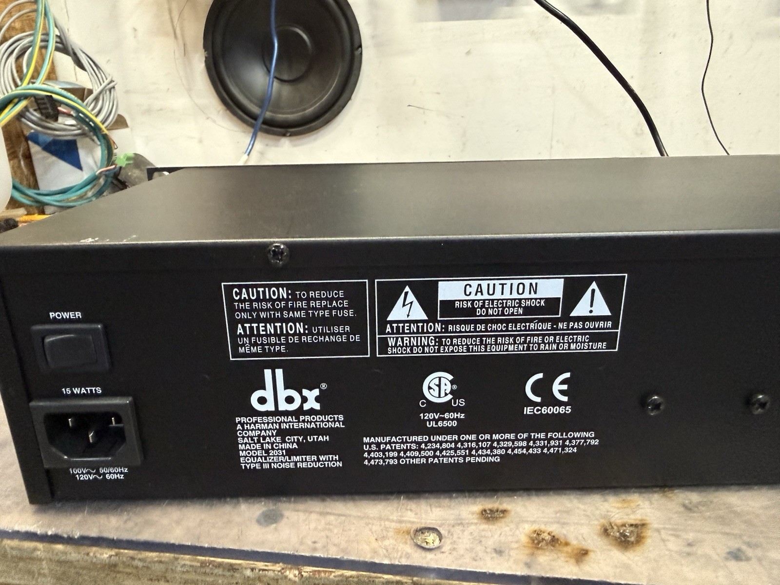 dbx 2031, 31 Band Graphic Equalizer Limiter Type III NR - Fully Tested -PreOwned