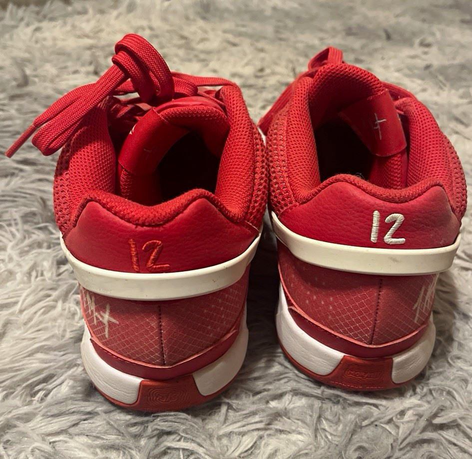 Nike Men’s Ja Morant 1 Shoes, White and Red design size 11