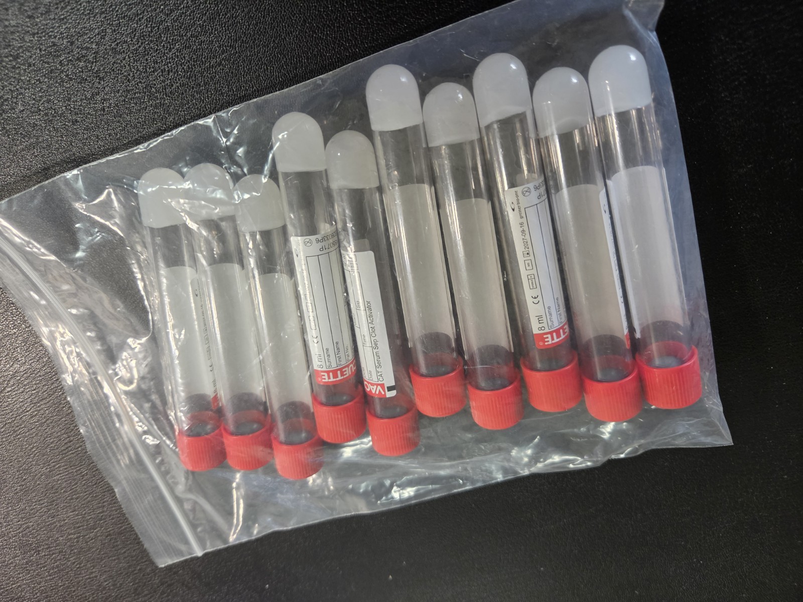 Vacuette SST SERUM Gel Sep Clot Activator Tube - Pack of 10 Tubes