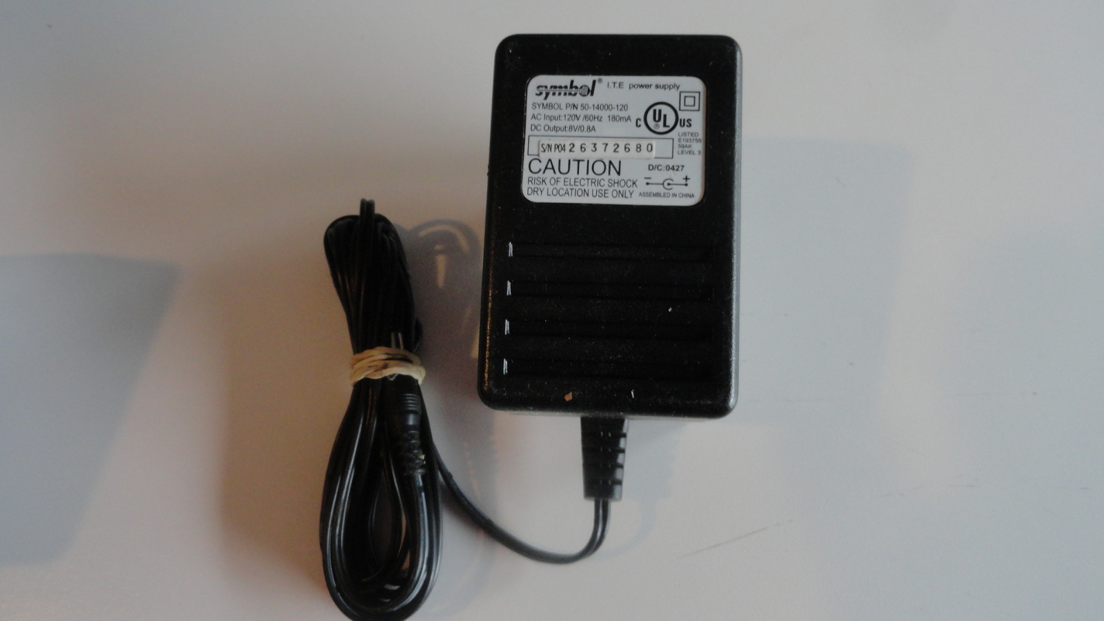 ZZ11: Symbol 50-1000-120 Power Supply adapter
