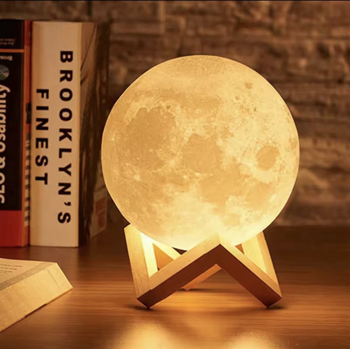 3D Moon Lamp LED Touch Night Light Romantic Bedroom Decor Gift