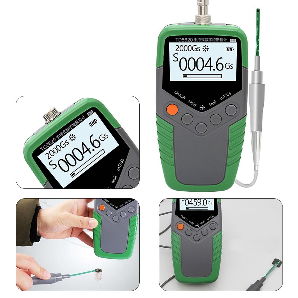 TD8620 Gaussmeter for Measuring Magnetic Field Strength of Permanent Magnet