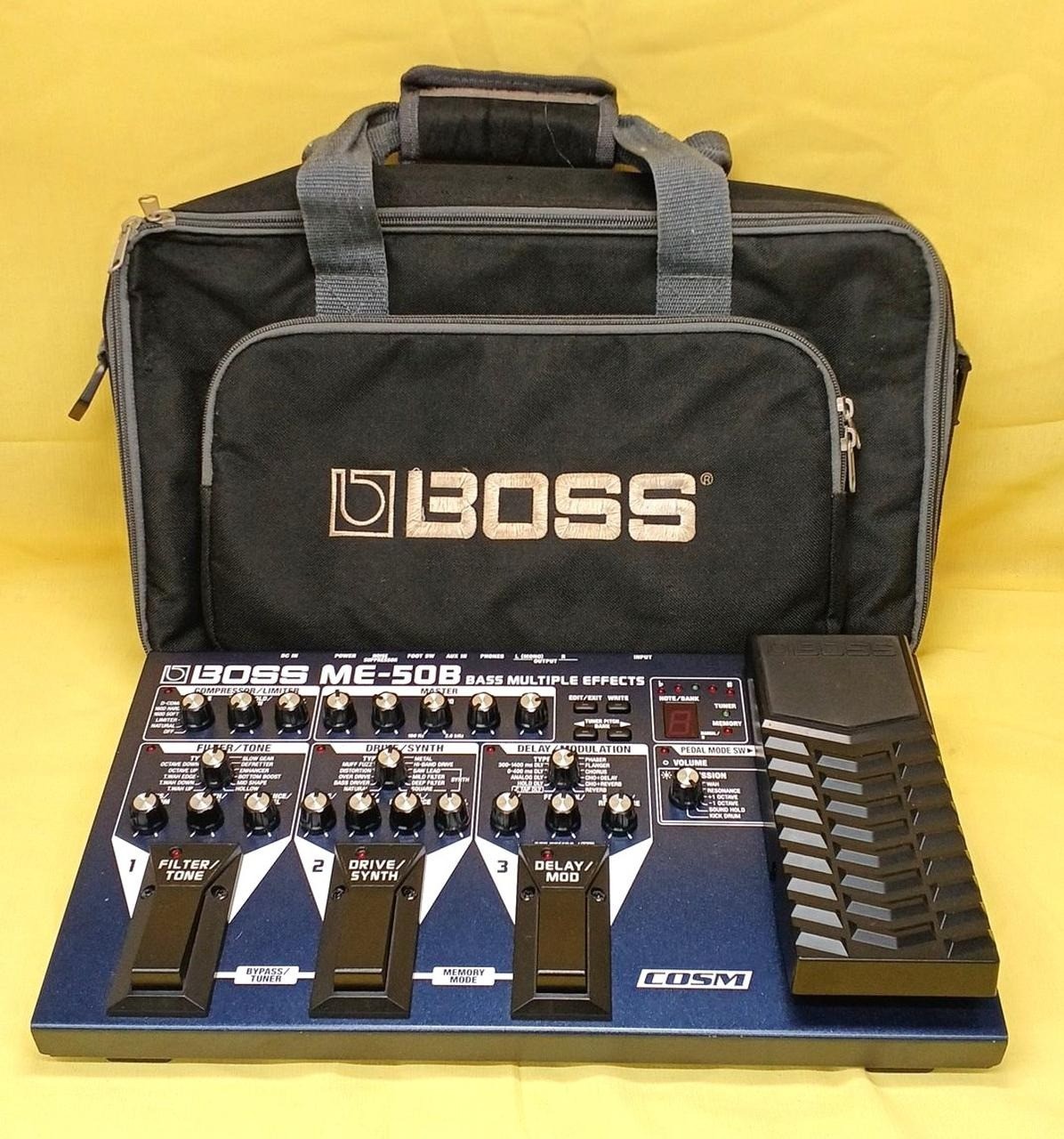 BOSS ME-50B Bass Multiple Effects Processor Multi-Stomp with Bag & Manual
