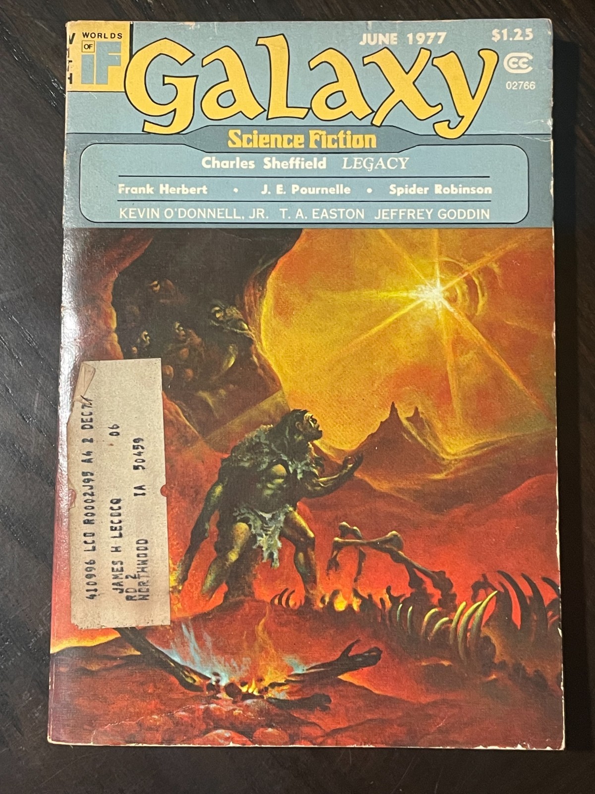 GALAXY SCIENCE FICTION Magazine June 1977 EXCELLENT