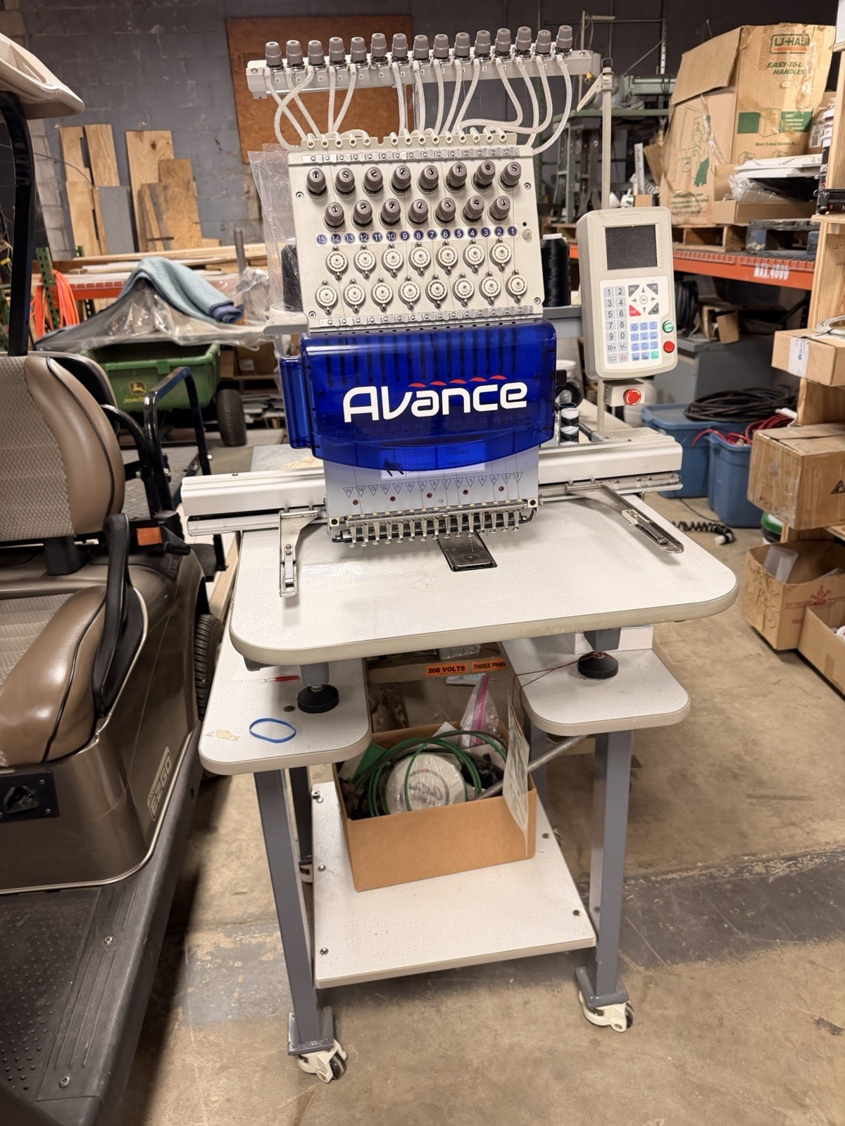 Avance GS1501 Computerized Single Head 15-Needle Embroidery Machine