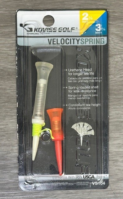 KOVISS Velocity Spring - 3 1/4 inch & 2 1/4 inch Golf Tees (VS104) G28