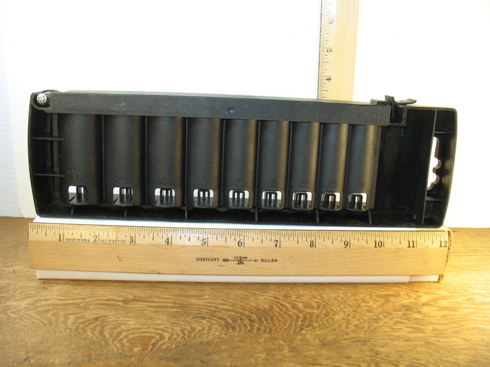 Empty Craftsman 9-Pc Standard Deep Socket Storage Rack (9)34558 - **NO TOOLS**