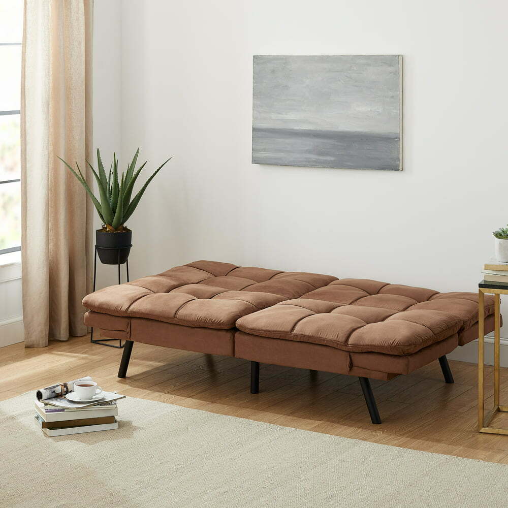 Memory Foam Futon Sofa Bed Couch Sleeper Convertible Foldable Loveseat FULL Size