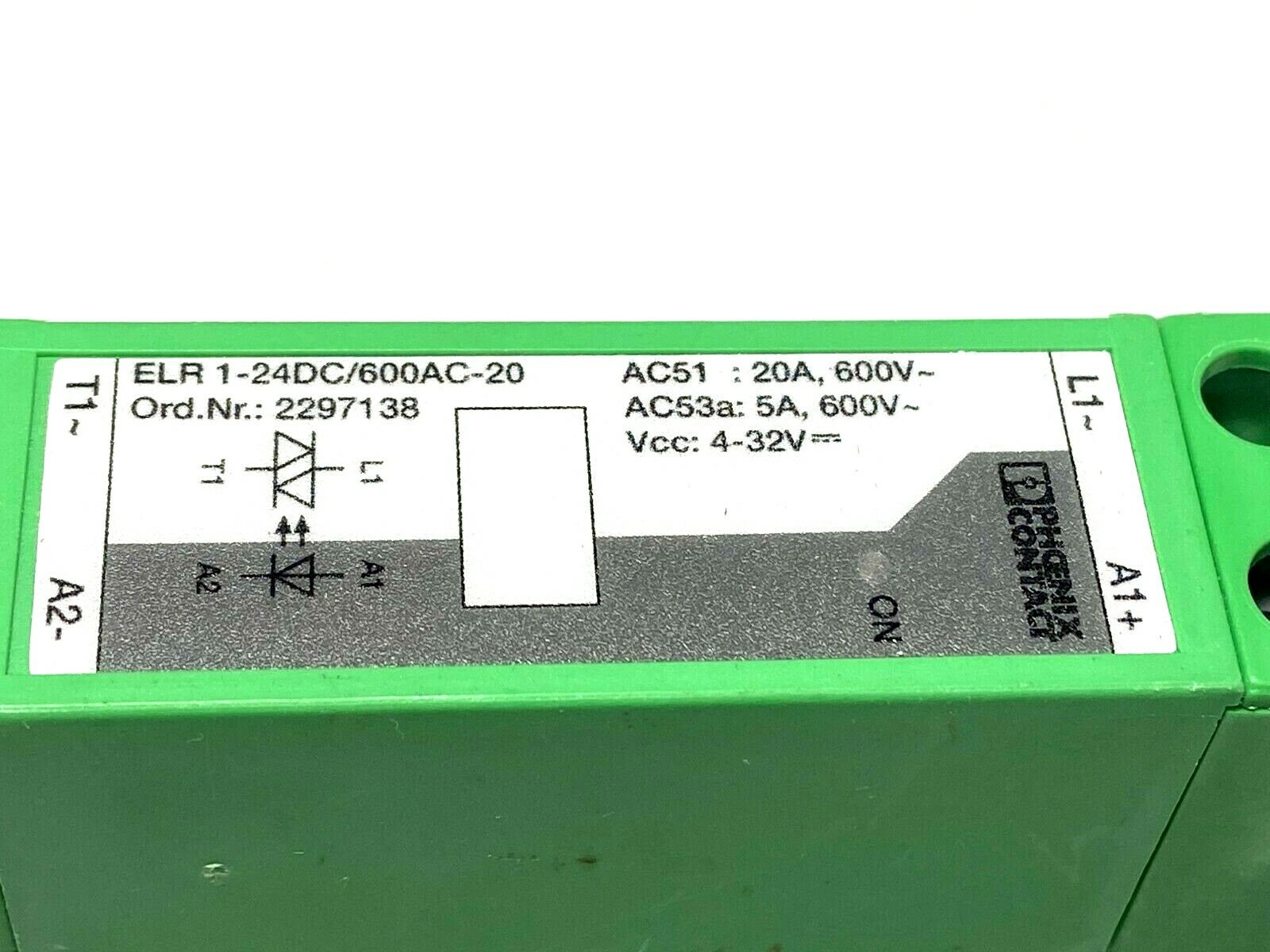 Phoenix Contact ELR-124DC/600AC-20 Solid State Contactor 2297138 24V 20A 1PH