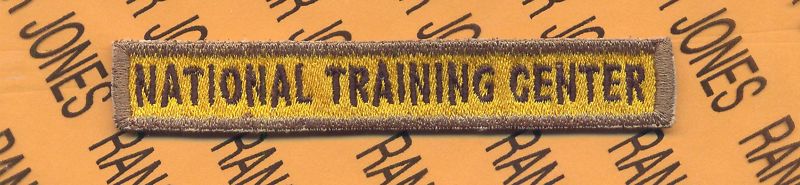 NTC National Training Center Armored Armor Tank 4" tab patch c/e