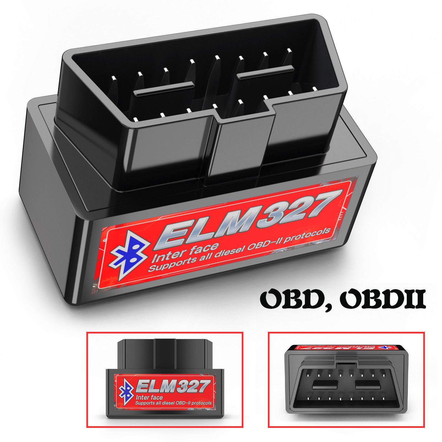 2026 ELM327 OBD2 Code Reader Bluetooth Auto Interface Adapter Diagnostic Tool