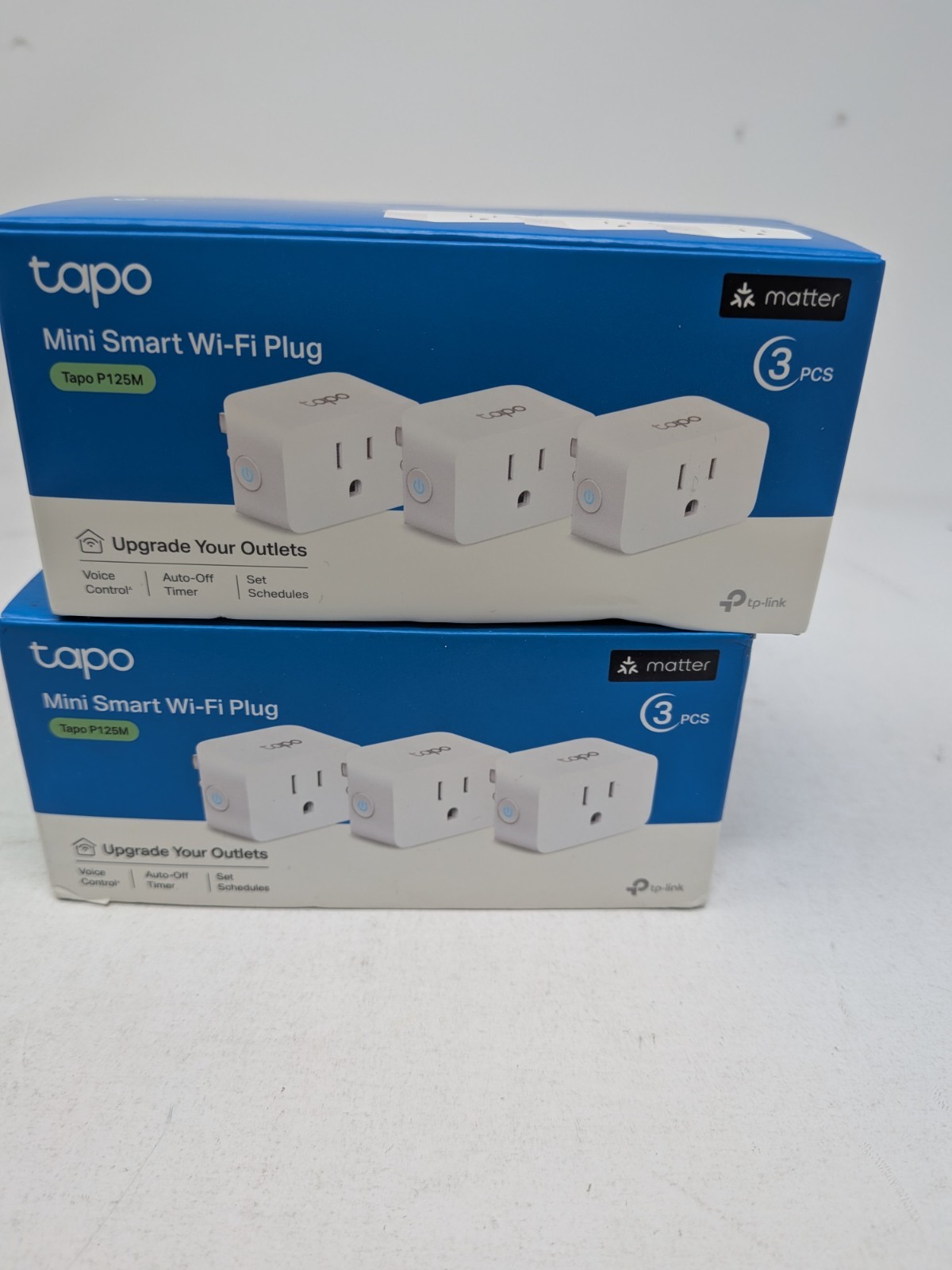 Lot of 2 (3 Pack) TP-Link Tapo P125M Smart Plug Mini Matter Alexa Google NEW