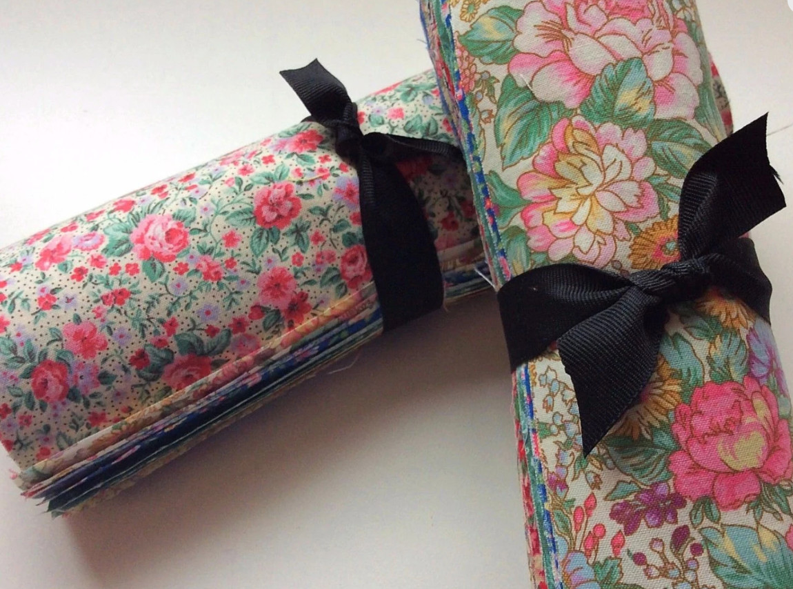 Vintage Floral Shabby Chic precut 10" layer cake 100% cotton fabric quilt 48 pie
