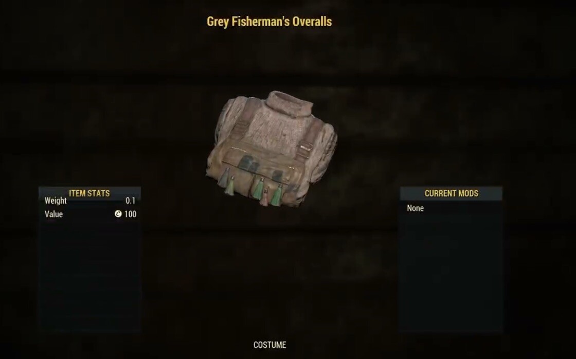 (Xbox) Grey Fisherman’s Overalls
