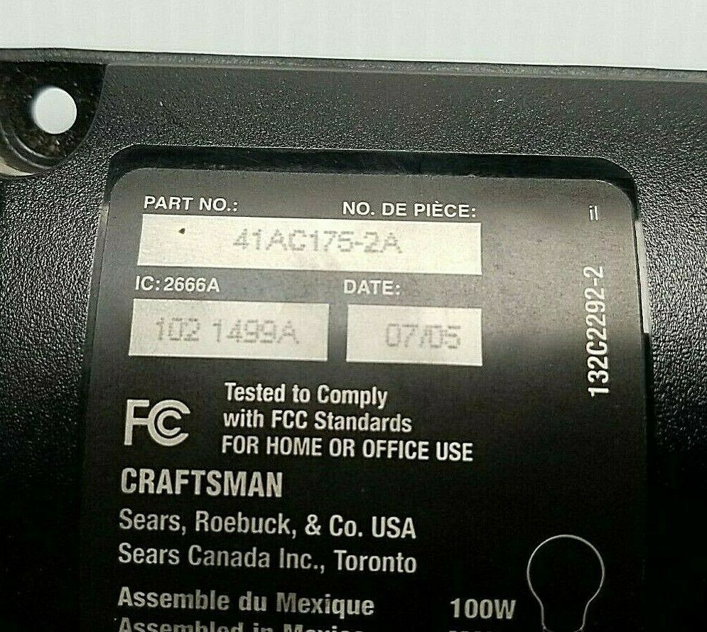 OEM Sears Craftsman 41AC175-2A Circuit Board Purple Learn Button BOARDS ONLY!