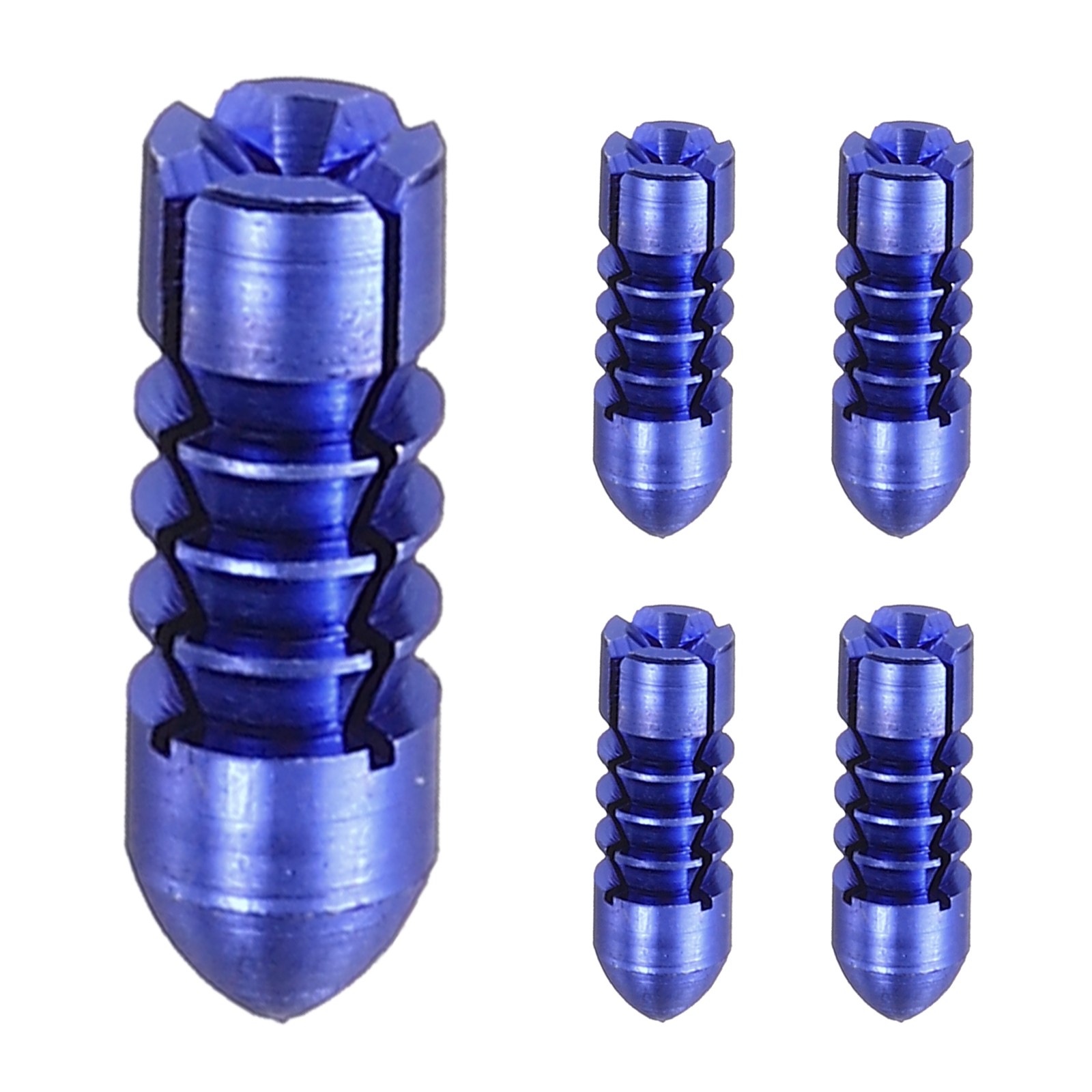 5 Pcs Dart Flight Protectors Fixed 90 Degrees Wing Savers Protects, Blue
