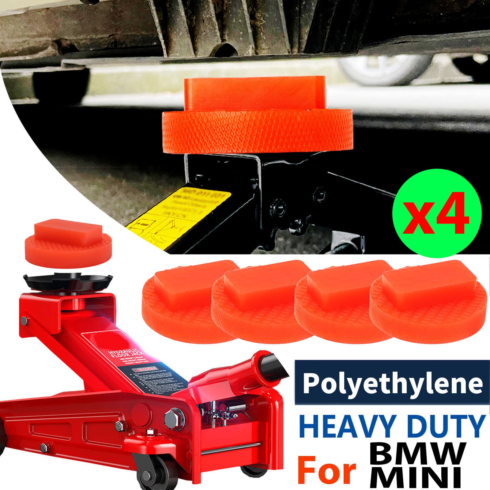 x4 For BMW 1 3 5 X3 X5 E46 E39 E60 E90 Floor Jacking Point Jack Lift Pad Adapter