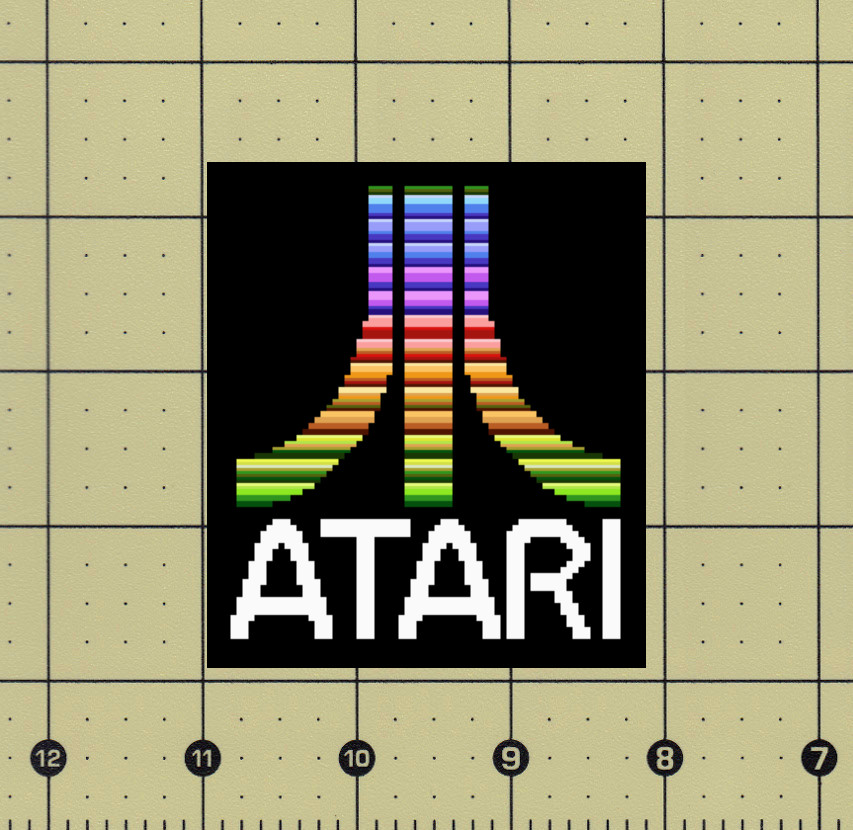 CUSTOM MADE COLLECTIBLE CLASSIC ATARI LOGO MAGNET (2⅞"x3¼")