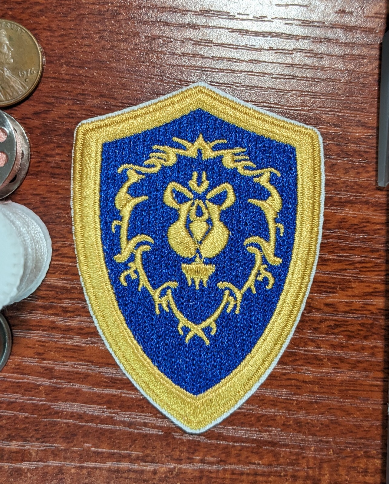 Warcraft Alliance Patch Blizzard Video Games Embroidered Iron On Patch 3x2"